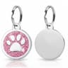 Personalized Glitter Paw Pet ID Tag 8