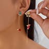 Trendy Christmas Santa Snowman And Snowflake Dangle Earrings 26