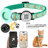 GlowSafe Airtag Cat Collar With Bell And QR Tag 7