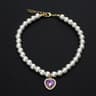 Pearl Style Adjustable Cat Collar With Bell Necklace 14