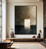 Large Beige Abstract Textured Canvas Wall Art 9