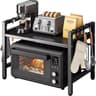Adjustable Microwave Storage Rack With Hooks 6