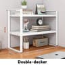 Multi Tier Iron Desk Storage Rack Organizer Shelf 3