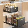 Double Layer Sliding Storage Basket Organizer For Bottles And Household Essentials 10