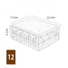 Stackable Fresh Keeping Egg Storage Organizer Box 6