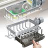 Kitchen Sink Faucet Organizer Rack Adjustable Rustproof Storage Caddy 8