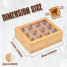 Bamboo Tea Bag Storage Box With Compartments 8