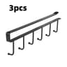 6 Hook Under Cabinet Coffee Mug Holder Rack 8