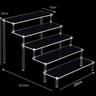 Clear Acrylic Multi Tier Display Riser Stand 10