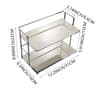 Double Layer Acrylic Desktop Storage Rack Organizer 6
