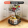 360 Degree Rotating Spice Storage Organizer Rack 10