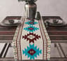 Aztec Boho Linen Table Runner 6