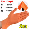 Heavy Duty 8Mil Nitrile Disposable Work Gloves With Textured Grip 7