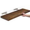 Wooden Floating Wall Shelf With Invisible Brackets 11