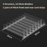 Automatic Shelf Pusher Display Rack Organizer 12