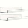 Clear Acrylic Wall Mounted Storage Shelf 118 Inch 5