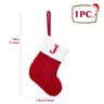 Personalized Christmas Knit Stocking With Snowflake Design 12