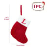 Personalized Christmas Knit Stocking With Snowflake Design 14
