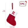 Personalized Christmas Knit Stocking With Snowflake Design 20