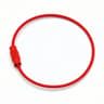 Stainless Steel Wire Cable Keychain Rings With Screw Lock 8