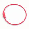 Stainless Steel Wire Cable Keychain Rings With Screw Lock 15