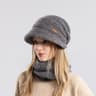 Womens Winter Fleece Lined Knit Hat Set 18