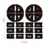 Universal Car AC Control Button Repair Sticker Kit 6