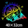 Mountain Compass Vinyl Car Body Decal Sticker 8