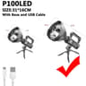 High Power USB Rechargeable LED Searchlight With Mounting Bracket 12