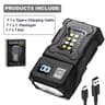 Mini Super Bright LED Flashlight Rechargeable Multifunction Pocket Torch 12