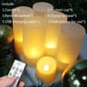 USB Rechargeable LED Flameless Candles With Remote And Timer 27