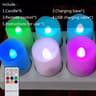 USB Rechargeable LED Flameless Candles With Remote And Timer 29