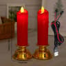 USB Plug In LED Flickering Flameless Candle Light 10