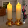 USB Plug In LED Flickering Flameless Candle Light 11