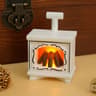 Retro LED Fireplace Flame Lantern Night Light 6