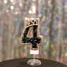 Luxury Rhinestone Crown Number Birthday Candle Cake Topper 9