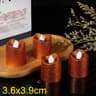 Glitter Flameless LED Tea Light Candles Multi Color Wave Design 13