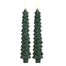 Christmas Tree LED Flameless Candles With 3D Flame Wick Set 11