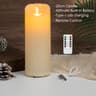 USB C Rechargeable LED Pillar Candle With Remote And Timer 7
