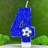 Football Number Birthday Candle Cake Topper 6