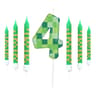 Pixel Theme Number Birthday Candles Set For Cake Decoration 10