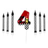 Racing Cars Number Birthday Cake Candles Set 10