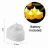 Heart Shaped LED Tealight Candles Battery Operated Flickering Lights 7