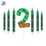 7 Piece Retro Pixel Birthday Cake Candle Topper Set 8