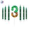 7 Piece Retro Pixel Birthday Cake Candle Topper Set 9