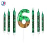 7 Piece Retro Pixel Birthday Cake Candle Topper Set 12