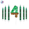 7 Piece Retro Pixel Birthday Cake Candle Topper Set 10