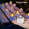 6 Piece Rechargeable LED Flameless Tea Lights With Remote And Timer 5