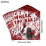 Halloween Bloody Handprint Disposable Party Tableware Set 9