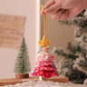 Knitted Christmas Tree Plush Hanging Ornament 5